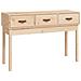 Tavolo Consolle 114x40x75 Cm In Legno Massello Di Pino - Foto miniatura 2