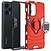 Cover Per Xiaomi Poco F5 Antiurto Anello Supporto Collezione Ring Rossa - Foto miniatura 2