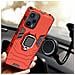 Cover Per Xiaomi Poco F5 Antiurto Anello Supporto Collezione Ring Rossa - Foto miniatura 3