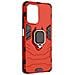 Cover Per Xiaomi Poco F5 Antiurto Anello Supporto Collezione Ring Rossa - Foto miniatura 5