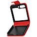Cover A Libro Per Samsung Galaxy Z Flip5, Linguetta Magnetica Chesterfield Rossa - Foto miniatura 2