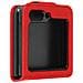 Cover A Libro Per Samsung Galaxy Z Flip5, Linguetta Magnetica Chesterfield Rossa - Foto miniatura 1