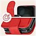 Cover A Libro Per Samsung Galaxy Z Flip5, Linguetta Magnetica Chesterfield Rossa - Foto miniatura 4
