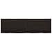 Piano Bagno Marrone Scuro 180x50x (2-4) cm Legno Trattato - Foto miniatura 2