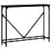 Tavolino Consolle Nero 102x22,5x75 Cm In Legno Multistrato - Foto miniatura 2
