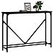 Tavolino Consolle Nero 102x22,5x75 Cm In Legno Multistrato - Foto miniatura 3