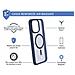 Cover Rinforzata Air Frost Magsafe Per Iphone 15 Pro Max, Blu Marine - Foto miniatura 2
