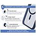 Cover Rinforzata Air Frost Magsafe Per Iphone 15 Pro Max, Blu Marine - Foto miniatura 3