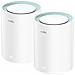 M1300 2-PACK sistema Wi-Fi Mesh Dual-band (2.4 GHz / 5 GHz) Wi-Fi 5 (802.11ac) Bianco 1 Interno - Foto miniatura 1