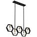 Lampadario Industrial Nordico Bismarck Acciaio Nero Terra 5 Luci E27 - Foto miniatura 1