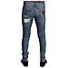 Jeans Skinny In Denim Di Cotone Strappato Azzurro - It44 - Xs - Foto miniatura 3