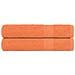 Asciugamani Sauna 2 Pz Arancioni 80x200cm 360g /m 100% Cotone - Foto miniatura 1