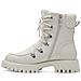 White Casual Closed Booties Stivaletti Tessile Scarpe Donna Bianco Eu 40, 1-26288-41 100 - Foto miniatura 3