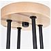 Lampadario Timbo 4 Nero Sl. 1669 - Soppalco Lampadario Nero /legno Naturale 16.5x75x58 Cm - Foto miniatura 8