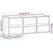 Mobile TV a Parete con Luci LED Rovere Fumo 130x31x45 cm - Foto miniatura 2