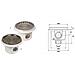 Pilette Di Fondo In Abs Con Griglia Inox - - Foto miniatura 1