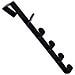 Set Di 2 Ganci Da Porta, Soluzione Salva-spazio Black - Foto miniatura 2