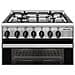 Cucina Elertrica SA664MI6 4 Fuochi a Gas Forno Elettrico Multifunzione Termoventilato Classe A Dimensioni 60 x 60 cm Colore Nero Acciaio Inox Serie Specialista - Foto miniatura 3