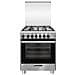 Cucina Elertrica SA664MI6 4 Fuochi a Gas Forno Elettrico Multifunzione Termoventilato Classe A Dimensioni 60 x 60 cm Colore Nero Acciaio Inox Serie Specialista - Foto miniatura 1