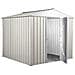 Capanno Per Esterno In Lamiera Di Acciaio Zincata 275x175cm X H 212cm - 87 Kg - 4,81mq Bianco - Foto miniatura 2