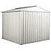 Capanno Per Esterno In Lamiera Di Acciaio Zincata 275x175cm X H 212cm - 87 Kg - 4,81mq Bianco - Foto miniatura 9