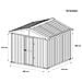Capanno Per Esterno In Lamiera Di Acciaio Zincata 275x175cm X H 212cm - 87 Kg - 4,81mq Bianco - Foto miniatura 11