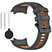 Cinturino In Silicone Bicolore Per Garmin Instinct 3 Orange Modello 1 - Foto miniatura 1