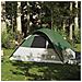 Tenda da Campeggio a Cupola per 6 Persone Verde Impermeabile - Foto miniatura 2