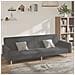 Divano Letto a 2 Posti Grigio Chiaro in Tessuto - Foto miniatura 2