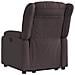 Poltrona Alzapersona Reclinante Elettrica Marrone Scuro Tessuto - Foto miniatura 4