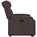 Poltrona Alzapersona Reclinante Elettrica Marrone Scuro Tessuto - Foto miniatura 9