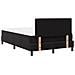 Letto Box Spring con Materasso Nero 120x200 cm Velluto - Foto miniatura 9