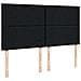 Struttura Letto Pouf con Materassi Nero 200x200 cm in Tessuto - Foto miniatura 9