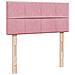 Struttura Letto Pouf con Materasso Rosa 100x200 cm Velluto - Foto miniatura 7