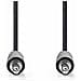 Cavo Da Jack Audio Stereo Maschio A Maschio Compatto Da 2 M, Nero - Foto miniatura 3