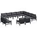 Set Divano da Giardino 12 pcs Antracite Acciaio - Foto miniatura 1