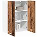 Armadio pensile con porta Riga Legno vecchio 60 x 31 x 80 cm - Foto miniatura 3