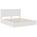 Letto con Contenitore Bianco 200 x 200 cm Legno multistrato - Foto miniatura 4
