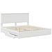 Letto con Contenitore Bianco 200 x 200 cm Legno multistrato - Foto miniatura 5