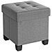 PUFA - LSF014G02 Pouf contenitore grigio chiaro per camera da letto - Foto miniatura 1
