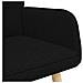 Sofa a Due Posti Nero 115 x 61 x 87 cm Tessuto - Foto miniatura 7