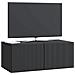 Mobile Porta TV da Muro Nero 78,5 x 41 x 30 cm - Foto miniatura 2
