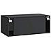 Mobile Porta TV da Muro Nero 78,5 x 41 x 30 cm - Foto miniatura 6