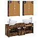 Set di mobili per il bagno 5 pcs Rovere Fumo - Foto miniatura 8