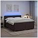 Letto box spring con materasso Marrone Scuro 140 x 200 cm - Foto miniatura 2