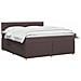 Letto box spring con materasso Marrone Scuro 140 x 200 cm - Foto miniatura 3