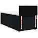 Letto box spring con materasso Nero 90 x 200 cm Tessuto - Foto miniatura 9