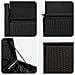 Set di divani 5 pz Nero Rattan sintetico e Acciaio - Foto miniatura 2