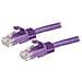 Cavo patch antigroviglio UTP RJ45 Cat6 Gigabit 15 m viola - Cavo patch 15 m - Foto miniatura 1