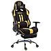 Sedia Gaming Ufficio Limit XL in Tessuto I Poltrona Racing Rinforzata Max 150 kg I Poltrona Ergonomica con Ruote Nero Giallo con Poggiapiedi - Foto miniatura 1